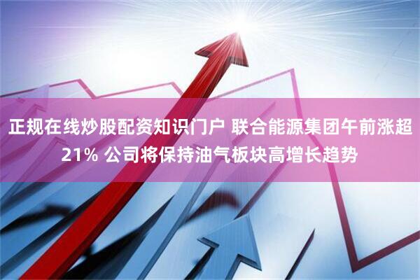 正规在线炒股配资知识门户 联合能源集团午前涨超21% 公司将保持油气板块高增长趋势